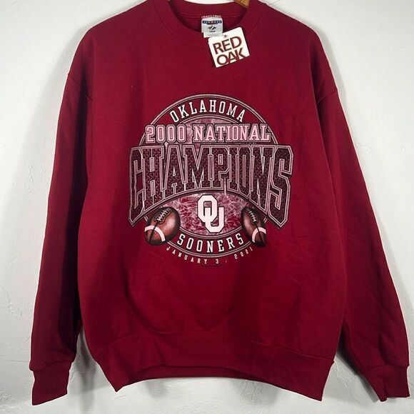 đ„đ Vintage âNWTâ OKLAHOMA SOONERS 2000 NationalâChampions Crewneck Sweatshirt - Picture 2 of 10